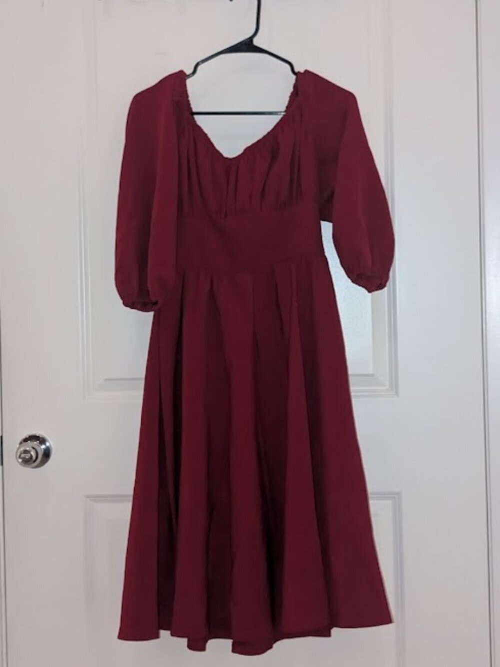 NWOT Vixen By Micheline Pitt Vacation Swing Dress in Burgundy